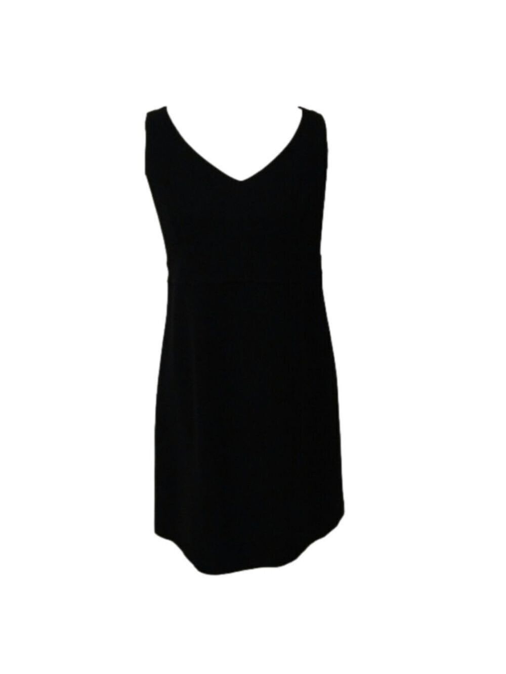 Mimi Maternity Black V-Neck Sleeveless Zipper Back Above Knee Sheath Dress